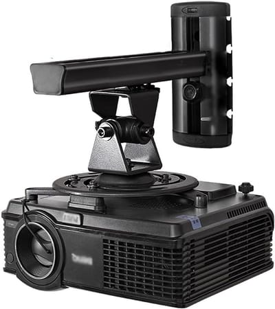 Projector Bevestiging - Projector Hanger - Thuisbioscoop Inrichten - 360 Graden Draaibaar - 22 Pond Draaglast - Zwart