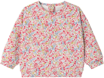 Envie de fraise Bloemige bedrukte baby sweater
