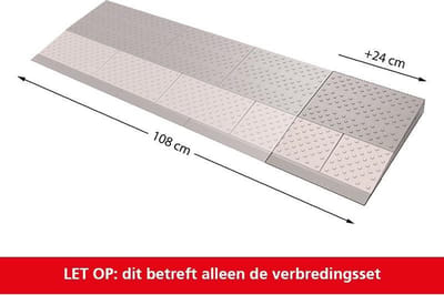 SecuCare verbredings set voor je drempelhulp - 3 laags - 108cm