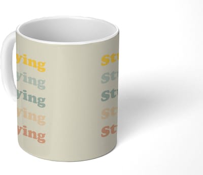 Mok - Koffiemok - Quotes - Studenleven - Leren - Studenten - Mokken - 350 ML - Beker - Koffiemokken - Theemok