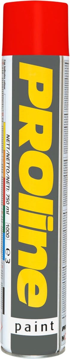 PROline-paint belijningsverf, rood, 750 ml