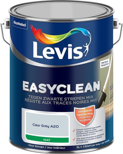 Levis - Easyclean Tegen Zwarte Strepen Mix - Clear Grey A20 - Mengverf - 5 L