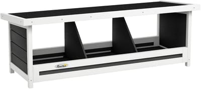 PawHut-nestkastjes - vurenhout - 95x37x34cm - grijs