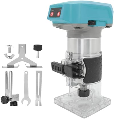 Freesmachine voor hout – variabele snelheid, vaste voet, compatibel met 18V Makita accu – zonder accu