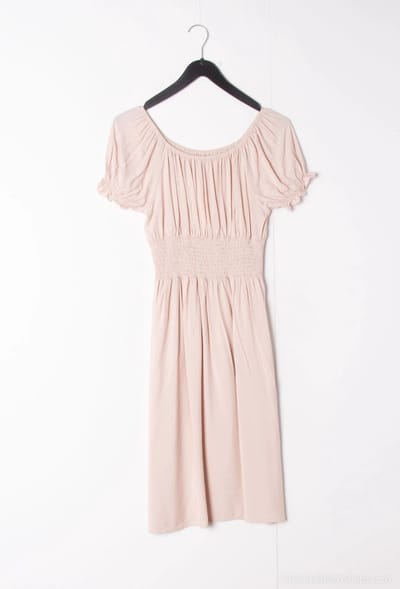 Dames jurk Nine effen beige S strandjurk