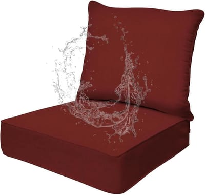 Outdoor Kussens Set - Tuinmeubel Kussens - Comfort Buiten - 15 Cm Dik Schuim - 60x60 Cm - Rood