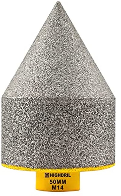 Diamant Afschuining Frezen Bit M14 voor Gaten tot 50mm in Keramiek en Graniet
