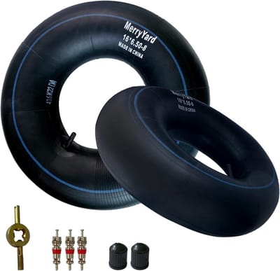 Butyl Binnenbanden 16x6.50-8 met Rechte Klepsteel voor Grasmaaier, Tractor en Kruiwagen (2-Pack)