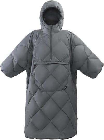 Draagbare Slaapzak met Mouwen voor Koude Weersomstandigheden - Warmere Deken-Poncho voor Outdoor en Kamperen