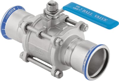 Geberit Mapress 92100 - RVS - kogelgraan - flenzen 15 mm