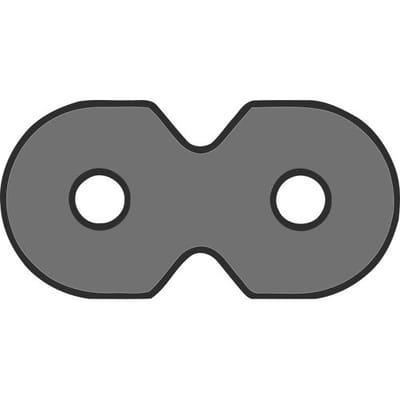 Nedis Stroomkabel - Euro Male - IEC-320-C7 - Recht - Recht - Vernikkeld - 2.00 m - Plat - PVC - Zwart - Label