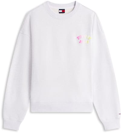 Tommy Jeans Trui Tjw Bxy Color Bubble Dw0dw22366 Ice Grey Heather Dames Maat - XL