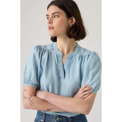 Levi's Amelie Blouse Where The Skies Are Blue Taglia: S | Magliette intime Outlet | Donna | Blu