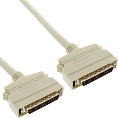 InLine® SCSI II kabel, 50-pins mini D-Sub jack/jack, 2m