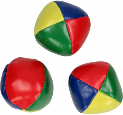 Angel Toys Jongleerballen - 9x - gekleurd - in koker - speelgoed