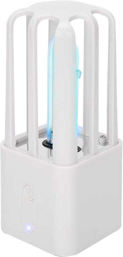Draagbaar UVC-licht - Reinigingslamp Desinfectie - Ruimtes Reinigen - 360 Graden Reiniging - 40 Cm Radius - Wit