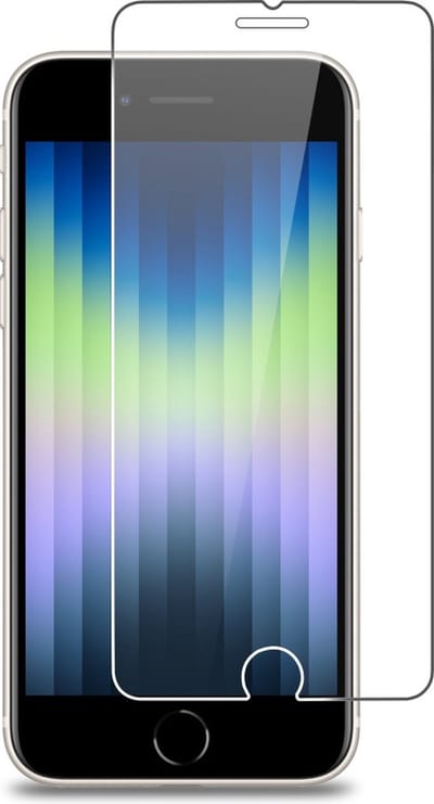 MoDo Screenprotector Geschikt voor iPhone SE 2022 - iPhone SE 2022 Screen Protector Tempered Beschermglas