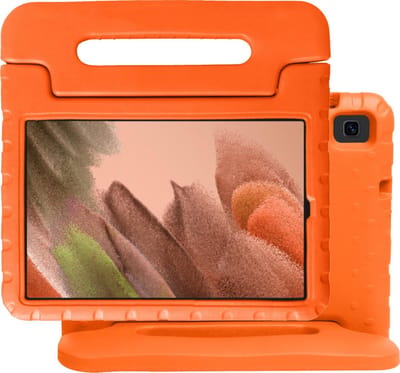 Hoes - Geschikt voor Samsung Galaxy Tab A7 Lite - Kinderhoes Shockproof Bumper - Kidsproof Case - Tablet Hoesje - Kinder Hoes Cover - Oranje