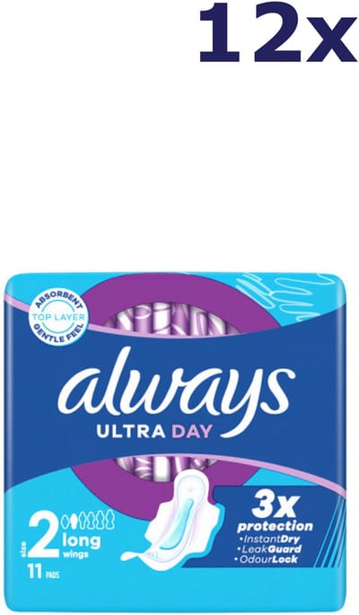 12x Always maandverband ultra day long 11 stuk