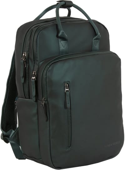 New Rebels William Milwaukee Metallic Groen 18L Rugzak Waterafstotend Laptop 15.6 Schooltas
