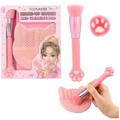 Top Model TOPModel kwast en cleaning pad Kitty BEAUTY and ME Opmaken en sieraden
