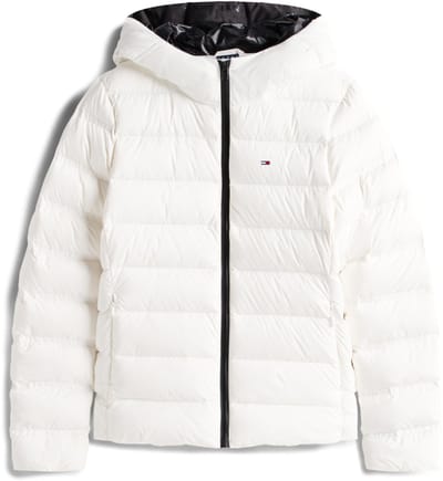 Tommy Jeans Jas Tjw Slim Hood Prnt Down Jacket Ext Dw0dw21617 Ybl Ecru Dames Maat - XXS