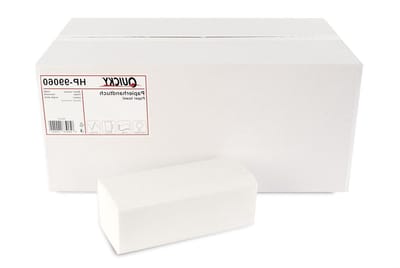 Papieren Handdoeken - Keukenrol - Hygiënisch Werken - ZZ/V-vouw - 4000 Vellen - Helder Wit