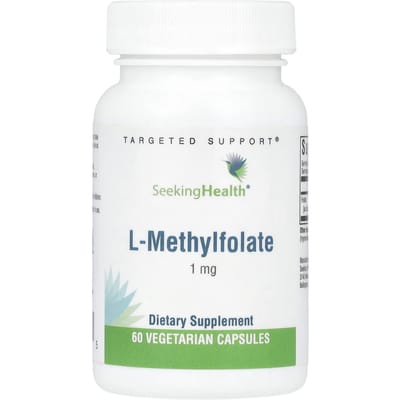 Seeking Health, l-methylfolaat, 1 mg, 60 plantaardige capsules