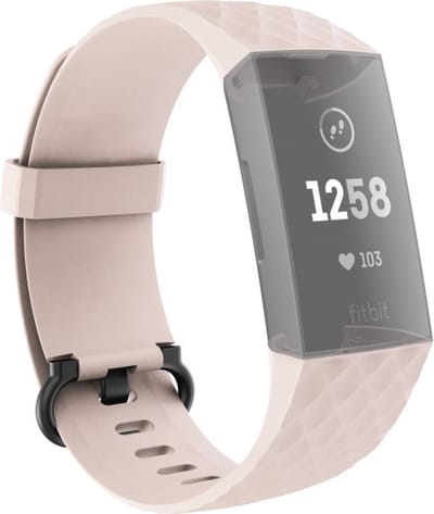 Hama Polsband Voor Fitbit Charge 3/4 Vervangend Horlogebandje Universeel Rosé
