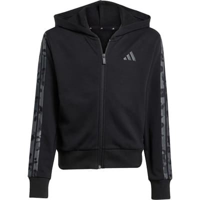 Adidas Sportswear Girls Animal French Terry Hooded Track Top Maat: 128 | Sportkleding Outlet | Unisex | Zwart
