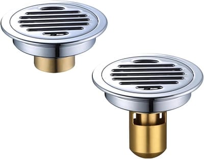 Drainage Roosters - Vloerput Deksel - Waterafvoer Buiten - Efficiënte Vuilvangst - 10cm 12cm - Zilver