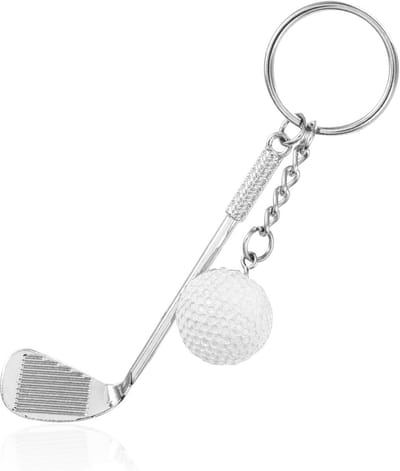 Creatieve Golfbal en Golfclub Sleutelhanger voor Sportliefhebbers