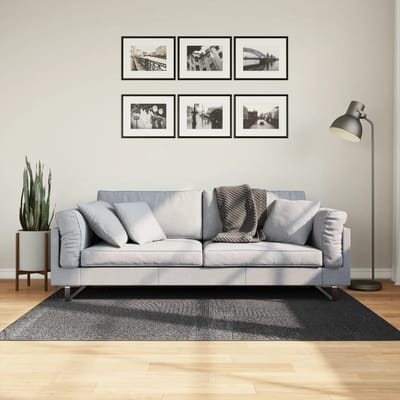 vidaXL - Vloerkleed - IZA - laagpolig - Scandinavisch - 120x170 - cm - antraciet
