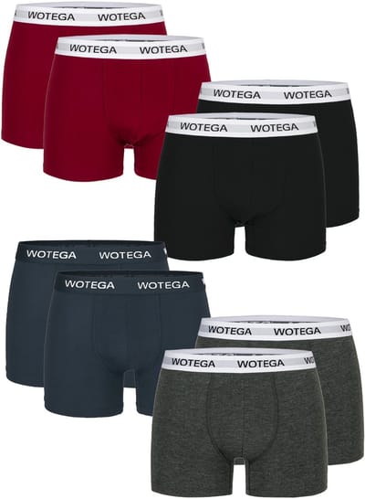 WOTEGA Heren Boxershort Joe – Slim Fit – Katoen Stretch – Multicolor – 8-pack