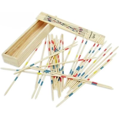 Nieuw Houten Speelgoed Pick-up Sticks Puzzelspel Meerpersoons Bord Stok Kinderen Educatief Interactief Ontwikkelingsspeelgoed voor Kinderen beige