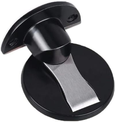 Deurklink Deurstopper - Deurvastzetter Magnetisch - Deuren Open Houden - Verborgen Klem - 2 Stuks - Zwart