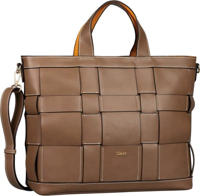 Gabor Schoudertas Valeria Zip Tote Mixed Nougat Bruine