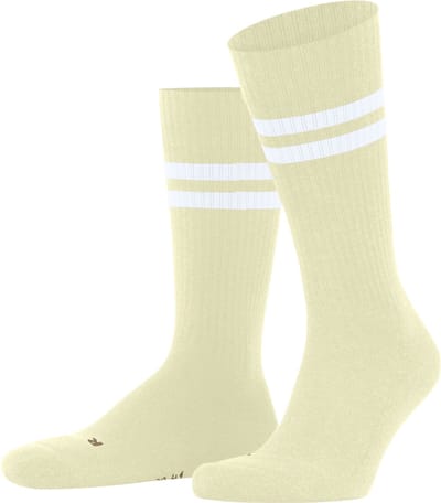 FALKE Dynamic gedessineerd katoen sokken unisex beige - maat 37-38
