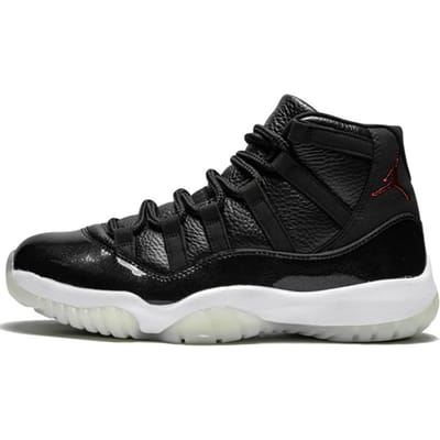 Air Jordan 11 Retro 72-10 Heren Sneakers Zwart Zwart-Varsity-Rood 378037-002 40 black