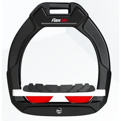 Veiligheidspalzen voor het paardrijden Hellend Grip Zwart/Wit/Rood Flex-On Safe-On