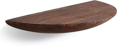 Zwevende planken - Houten wandplanken - Decoratie opslag - Natuurlijk paulowniahout - Tot 25 lbs draagvermogen - Donkerbruin
