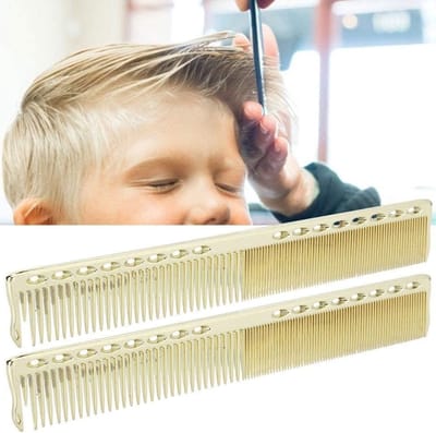 Set van 2 RVS Haarkam voor Kappers - Kleurrijke Kam voor Haarstyling en Knippen in de Salon