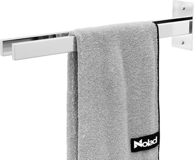 Nolad® Handdoekrek 2 armig - Handdoekhouder - Handdoekenrek - RVS - Zilver