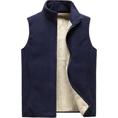 Herfst en winter plus fluwelen vest heren effen kleur gilet heren grote maten lamsfluwelen vest 6XL
