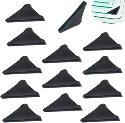 20 Stuks Hoekbeschermers voor Spiegels - 4x50mm Plastic Driehoekige Hoekbescherming voor Glazen Tafels