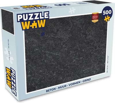 Puzzel Beton - Grijs - Textuur - Retro - Industrieel - Legpuzzel - Puzzel 500 stukjes