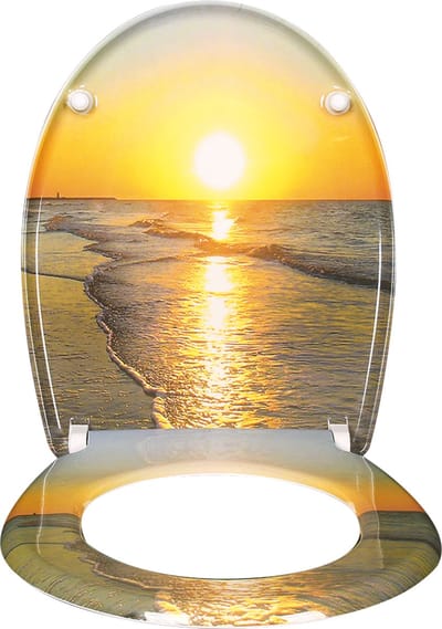 Toiletbril - Soft Close - WC Bril - O Shape - Toilet - Cover - Printje - Strand