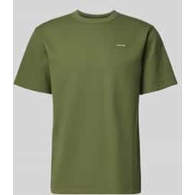 Regular fit T-shirt met structuurpatroon