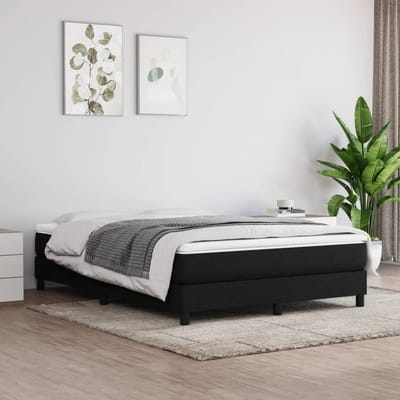 vidaXL - Pocketveringmatras - medium - 140x190x20 - cm - stof - zwart