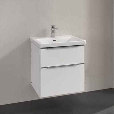 Villeroy & Boch Subway 3.0 vanity unit 57.2 cm, 2 drawers, handles glossy C57800VE